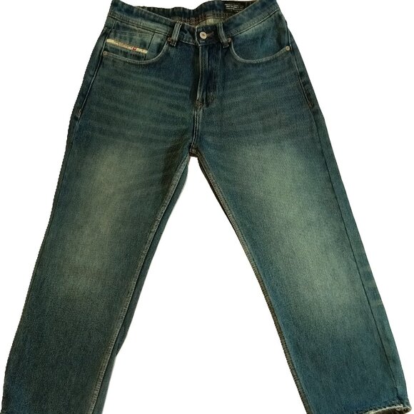 Diesel Industry Jeans Mens  Regular Straight Leg Blue Fading Whiskering SZ 30 - Picture 1 of 16